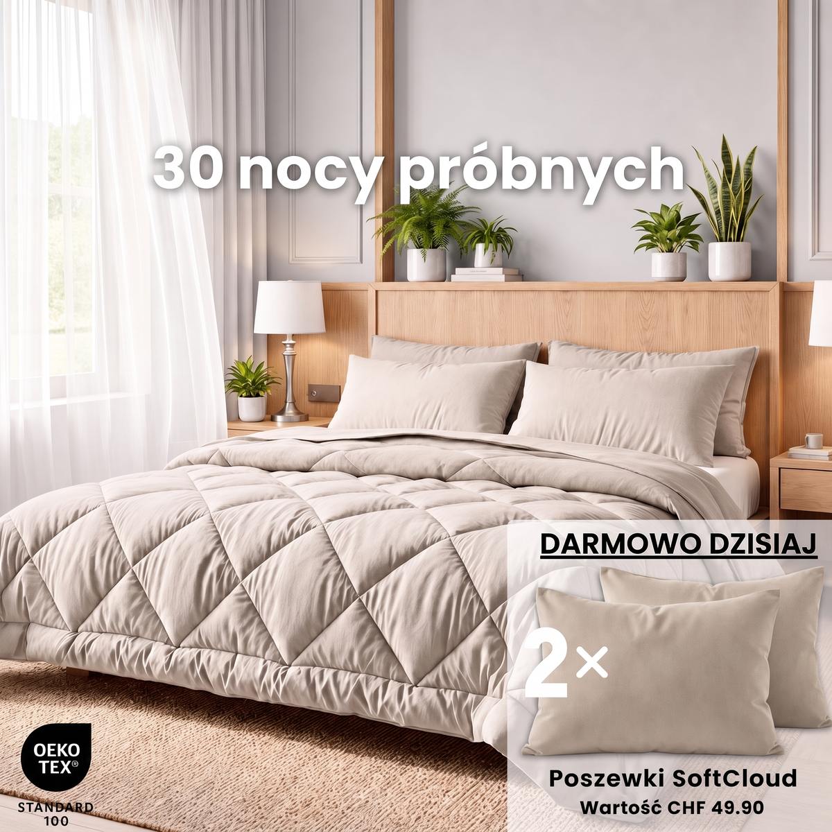 Nocna – Szybkoschnąca kołdra 2 w 1 bez poszwy